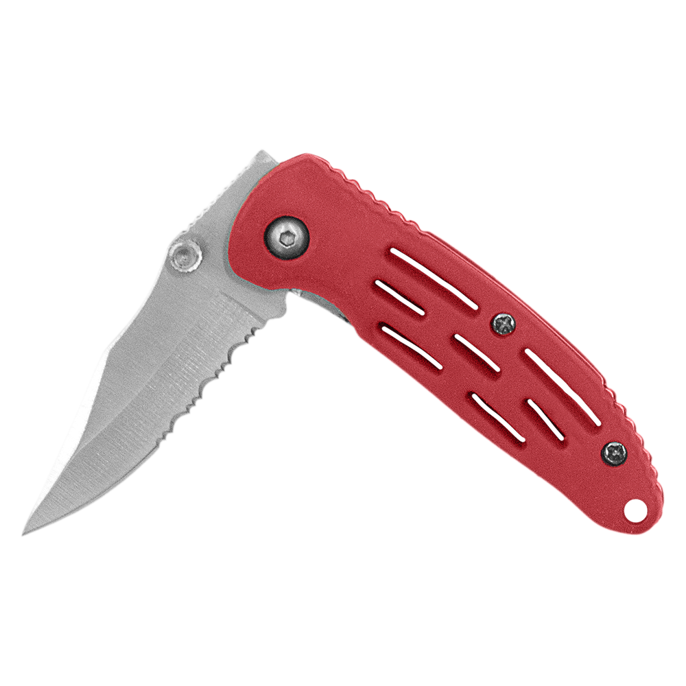 Navaja plegable de bolsillo Zenport CSK7021 Deluxe, hoja dentada de 2,75 pulgadas