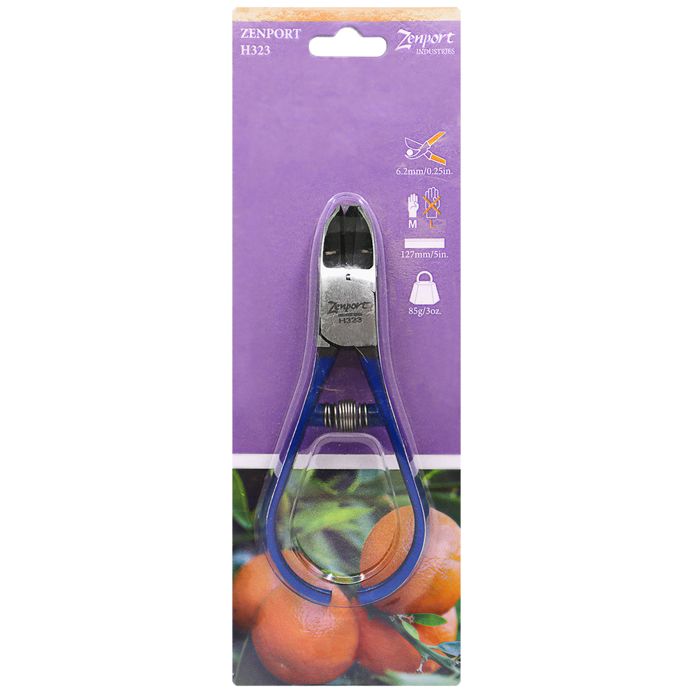 Zenport H323 Fruit Clippers, 5-Inch, Blue