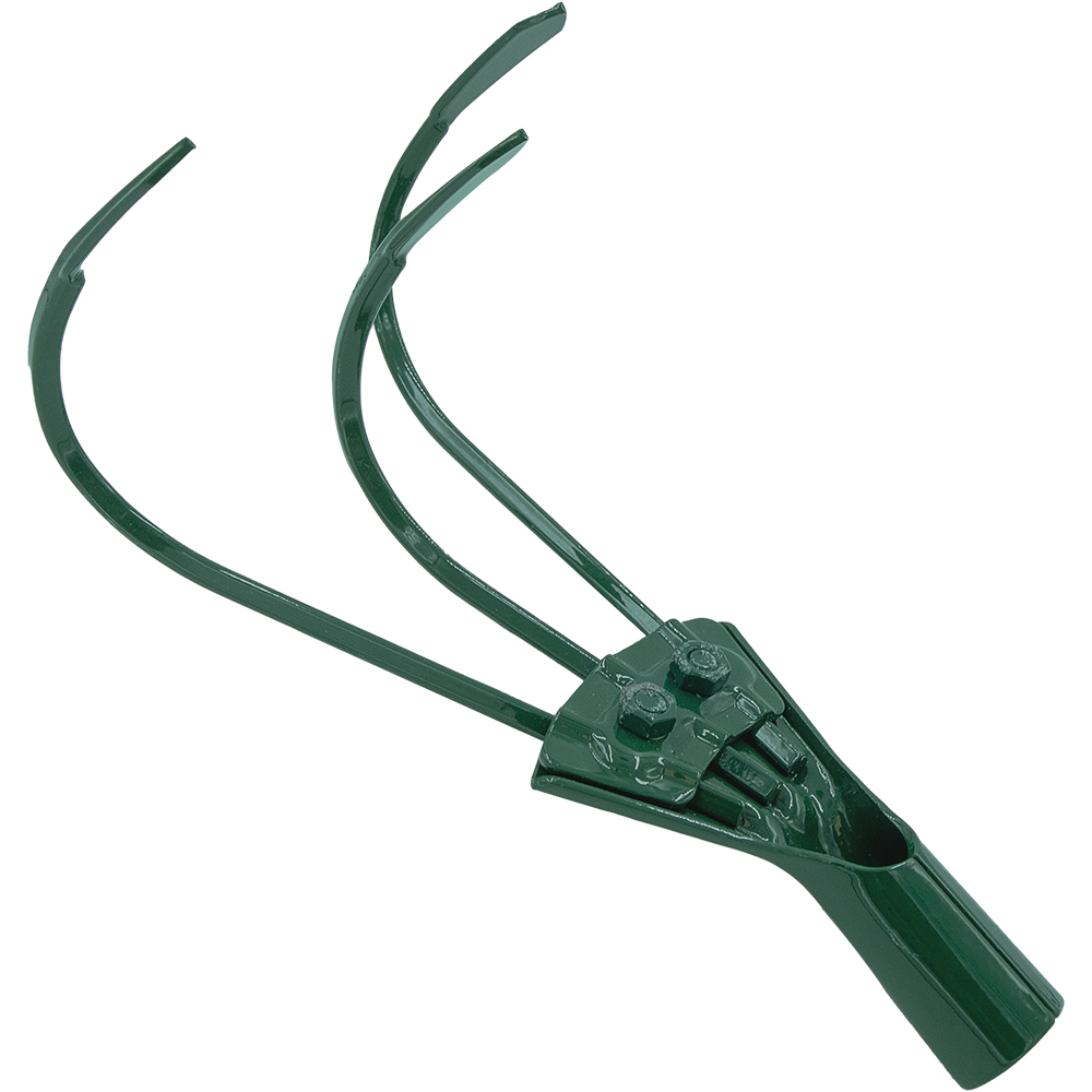 Zenport J0123 3-Prong Cultivator Attachment, Green