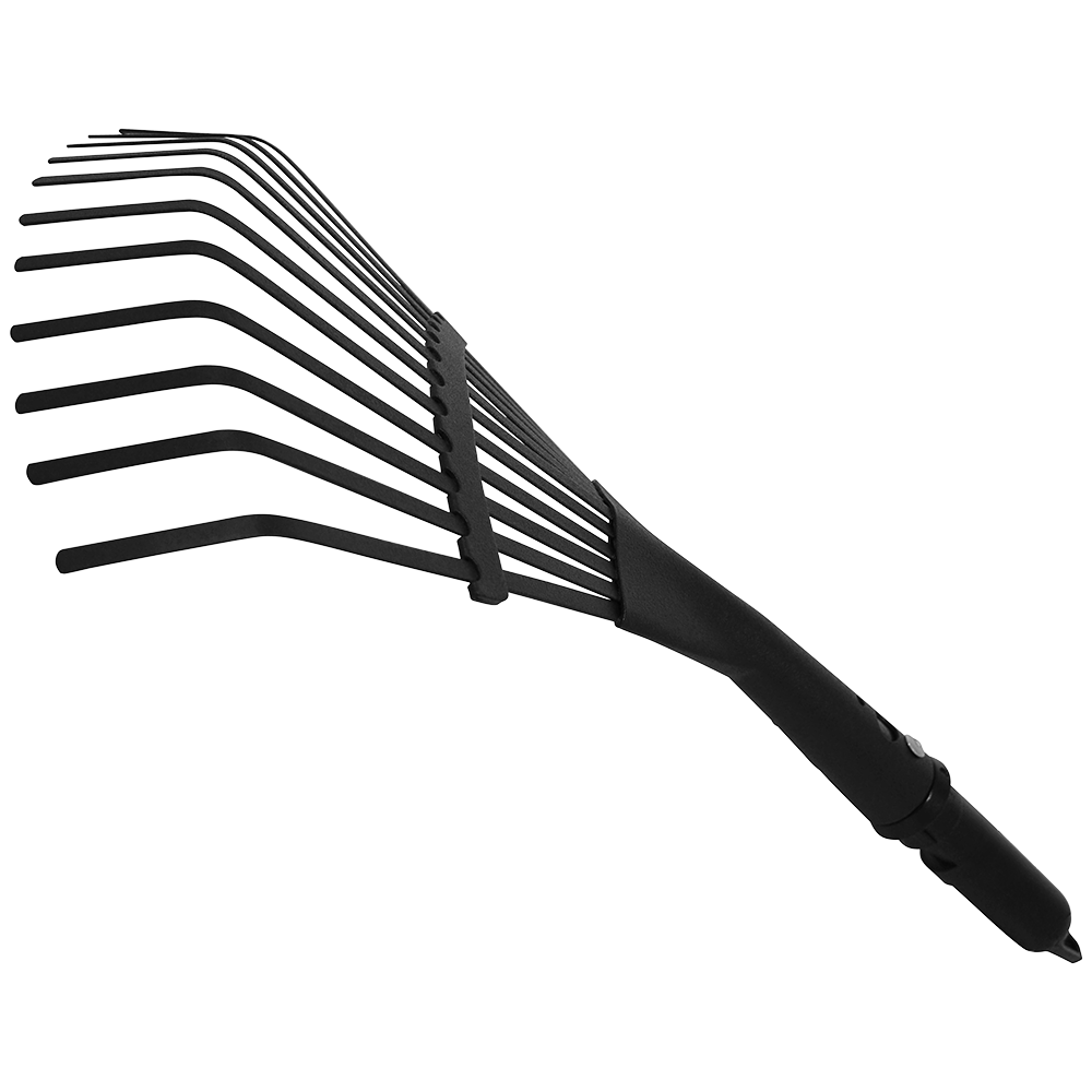 Zenport J1110 Fan Rake Garden Multi Tool Attachment, Black