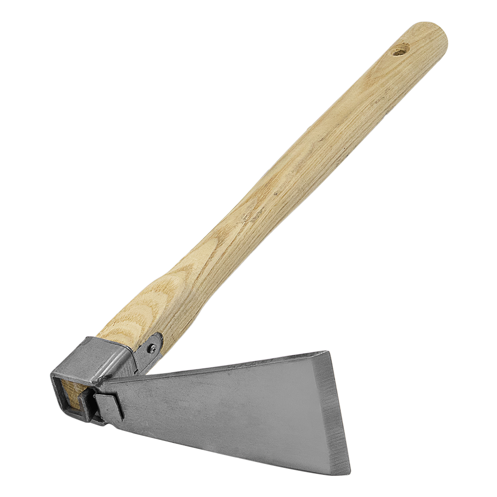 Zenport J6-02 Hoe, 15-Inch Handle, 5 Inch Stainless Steel Blades, Beige
