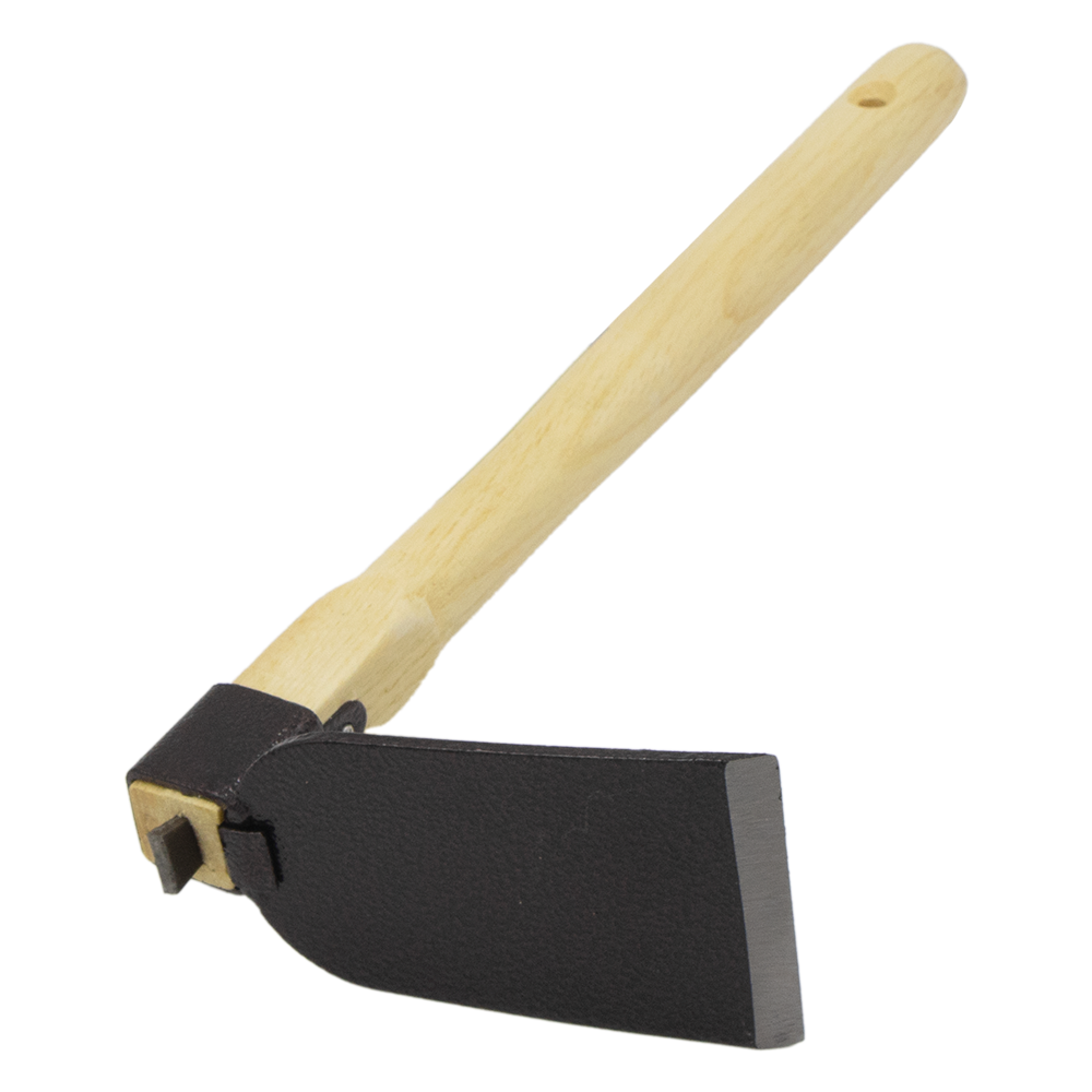 Zenport J6-03 Steel Hoe, 15-Inch Handle, 5 Inch Carbon Steel Blades, Beige