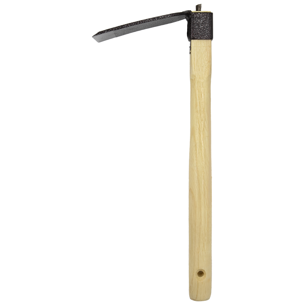 Zenport J6-03 Steel Hoe, 15-Inch Handle, 5 Inch Carbon Steel Blades, Beige