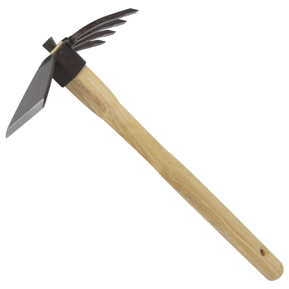 Zenport J6-07 Hoe and Fork Combo Tool, Beige