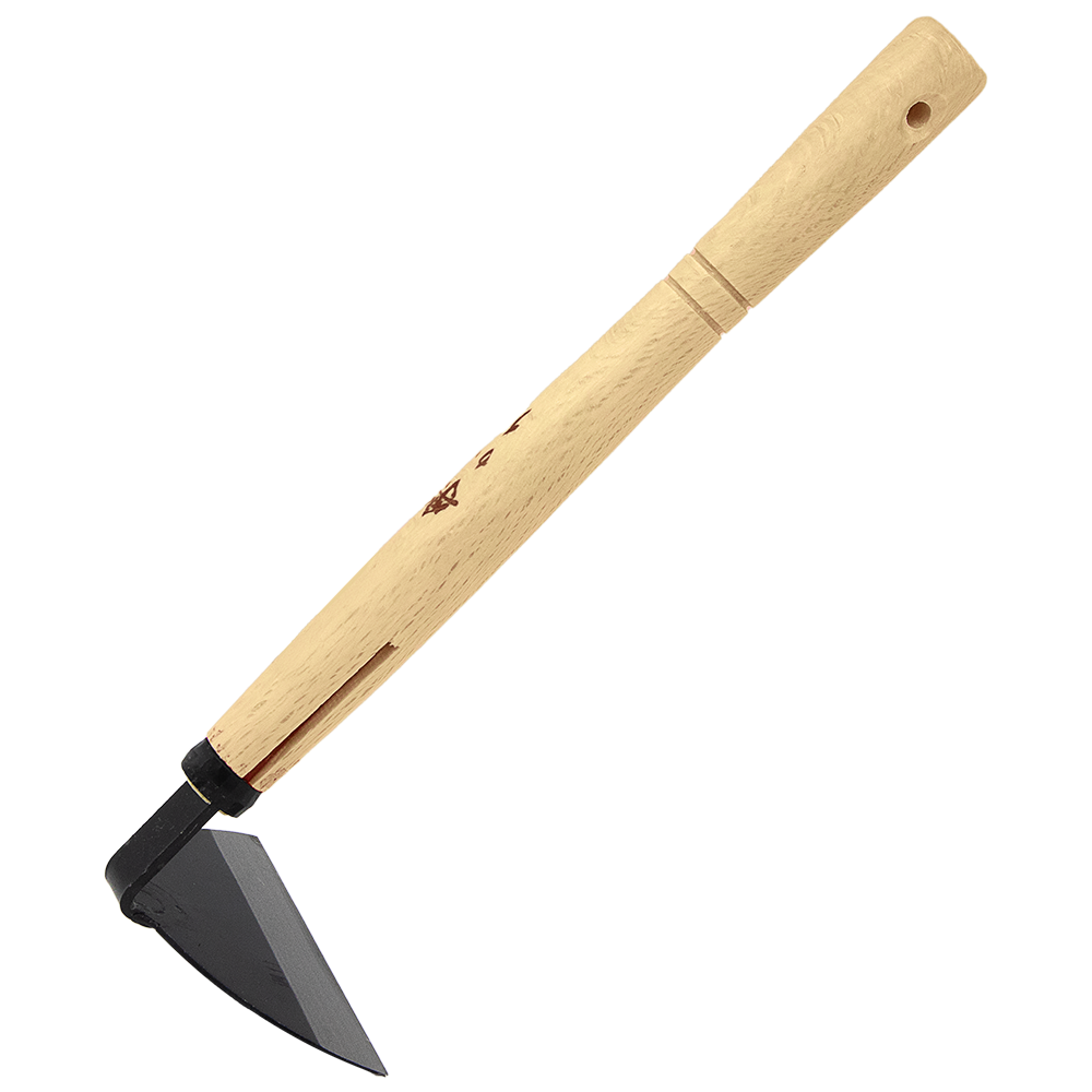 Zenport J6-14 Kusa-Kaki Half Moon Hoe, 5 Inch Blades, Beige