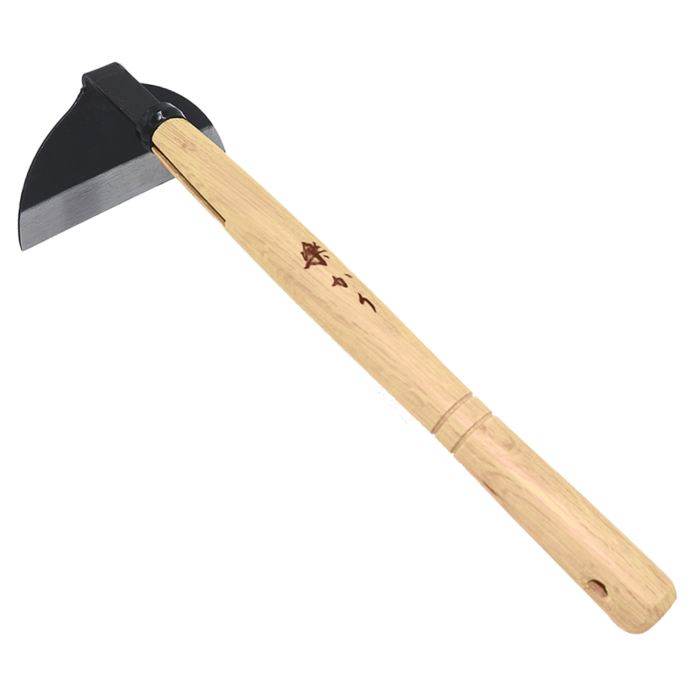 Zenport J6-14 Kusa-Kaki Half Moon Hoe, 5 Inch Blades, Beige