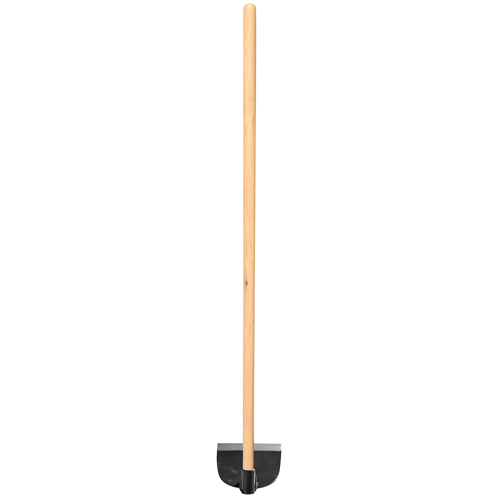 Zenport J6-208 Wood Handled Hoe, 7 Inch Carbon Steel Blades, Beige
