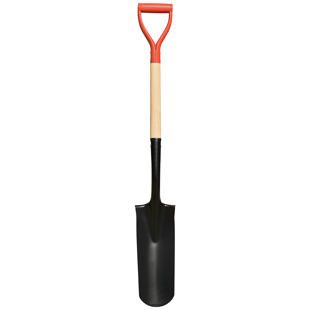 Zenport J6-219 Irrigation Spade with Wood Handle, 14.5 Inch Blades, Beige
