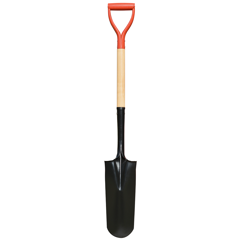 Zenport J6-219 Irrigation Spade with Wood Handle, 14.5 Inch Blades, Beige