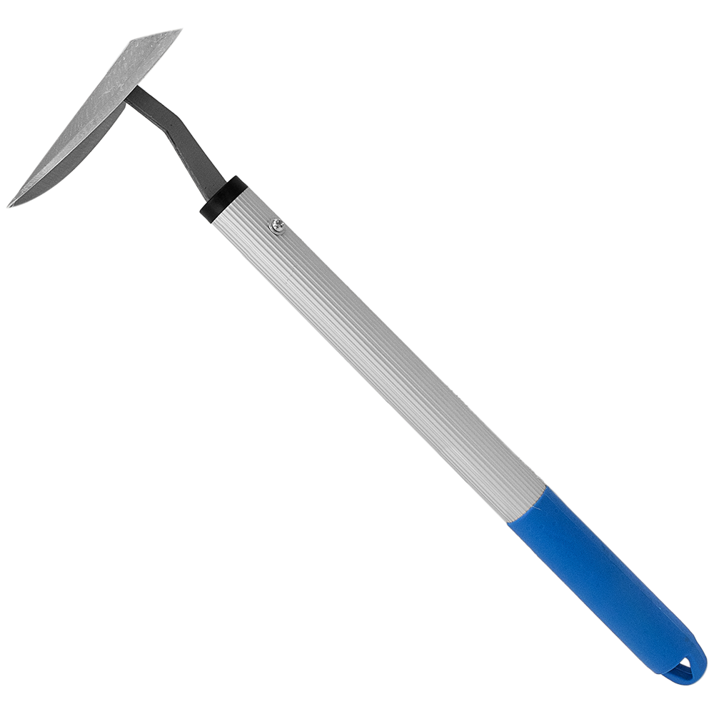 Zenport JZ0009 Handheld Triangle Hoe, Blue/Silver