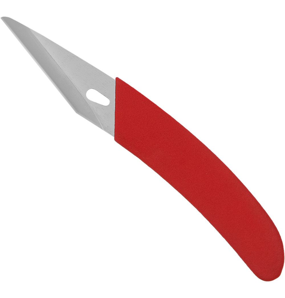 Zenport K108 Budding and Grafting Knife with Sheath, 3.15 Inch Stainless Steel Blade, Red