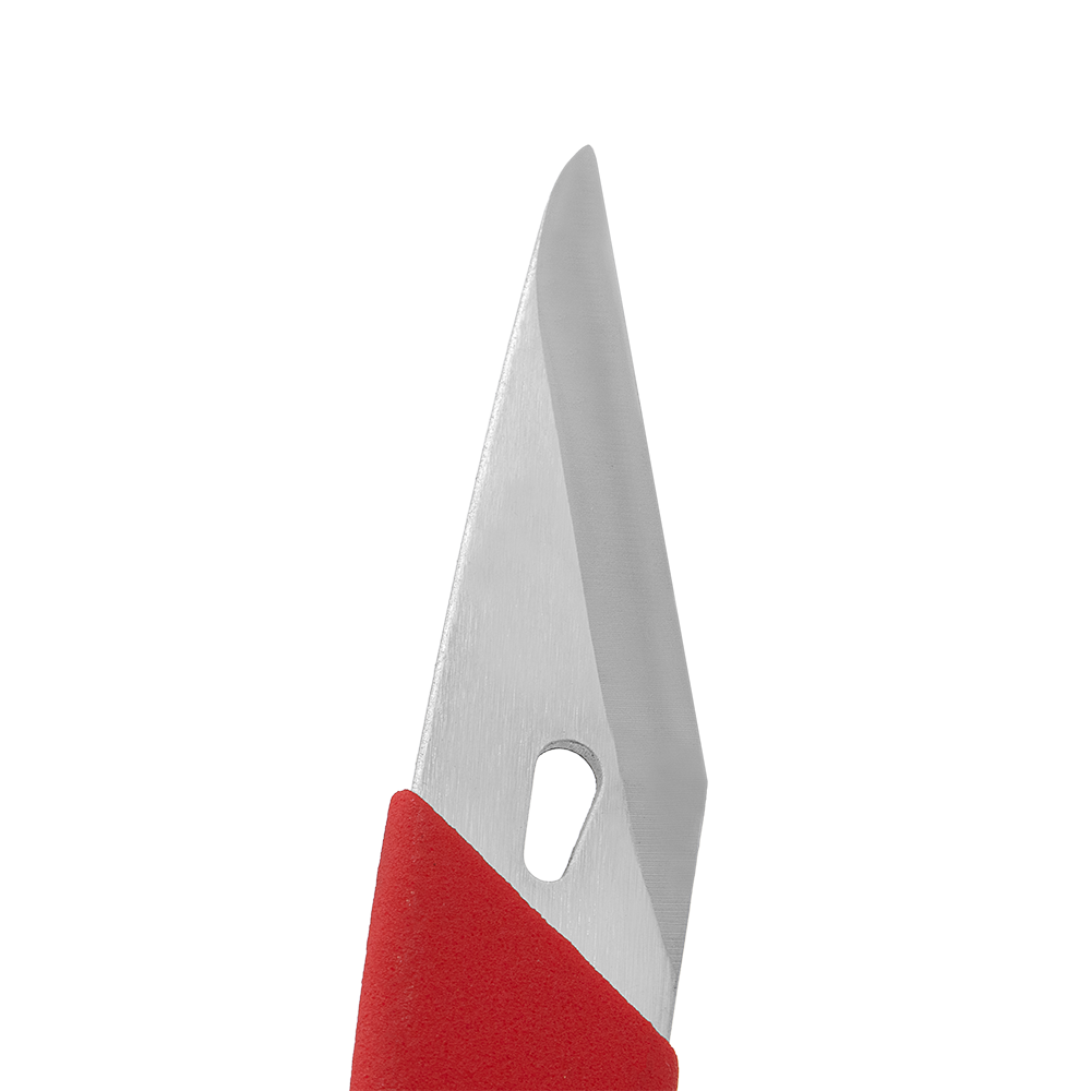 Zenport K108 Budding and Grafting Knife with Sheath, 3.15 Inch Stainless Steel Blade, Red