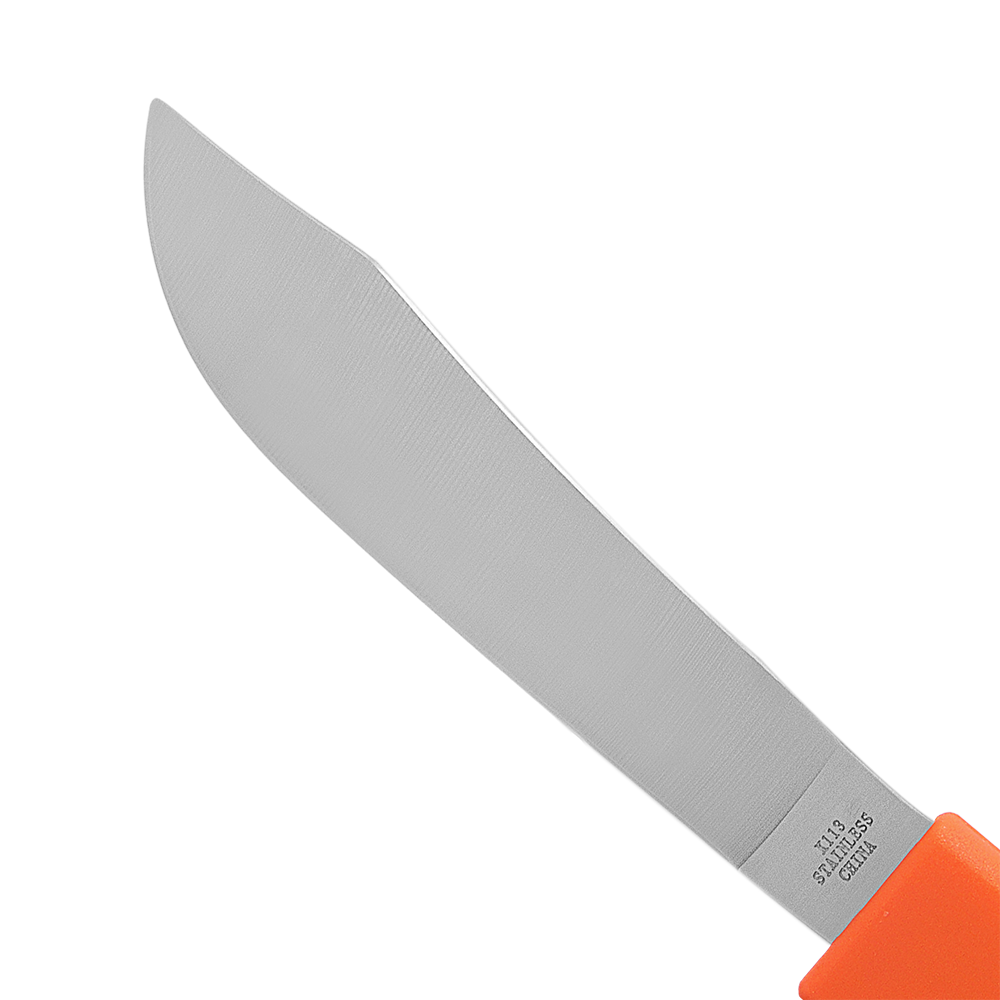 Cuchillo de cosecha Zenport K113, hoja de acero inoxidable de 6,75 pulgadas, color naranja