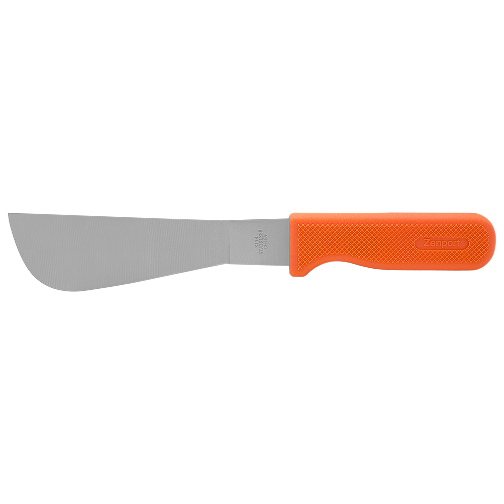 Cuchillo de cosecha Zenport K114, hoja de acero inoxidable de 7,25 pulgadas, color naranja