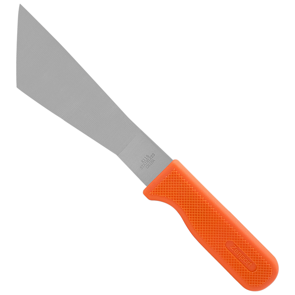 Zenport K115 Crop Harvest Knife, Lettuce Trimmer, 7.25 Inch Stainless Steel Blade, Orange