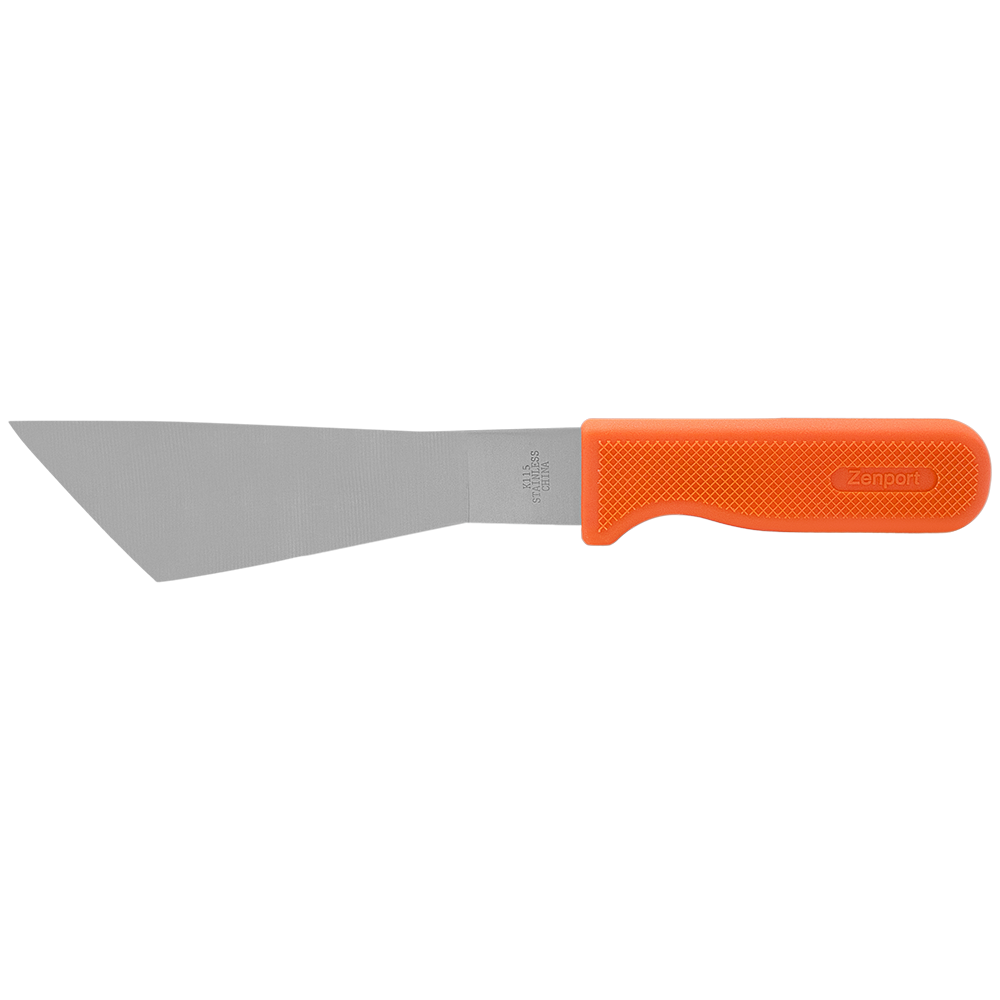 Zenport K115 Crop Harvest Knife, Lettuce Trimmer, 7.25 Inch Stainless Steel Blade, Orange
