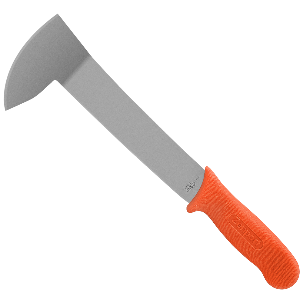 Cuchillo para cosechar apio Zenport K130, hoja de acero inoxidable de 8,5 pulgadas, color naranja