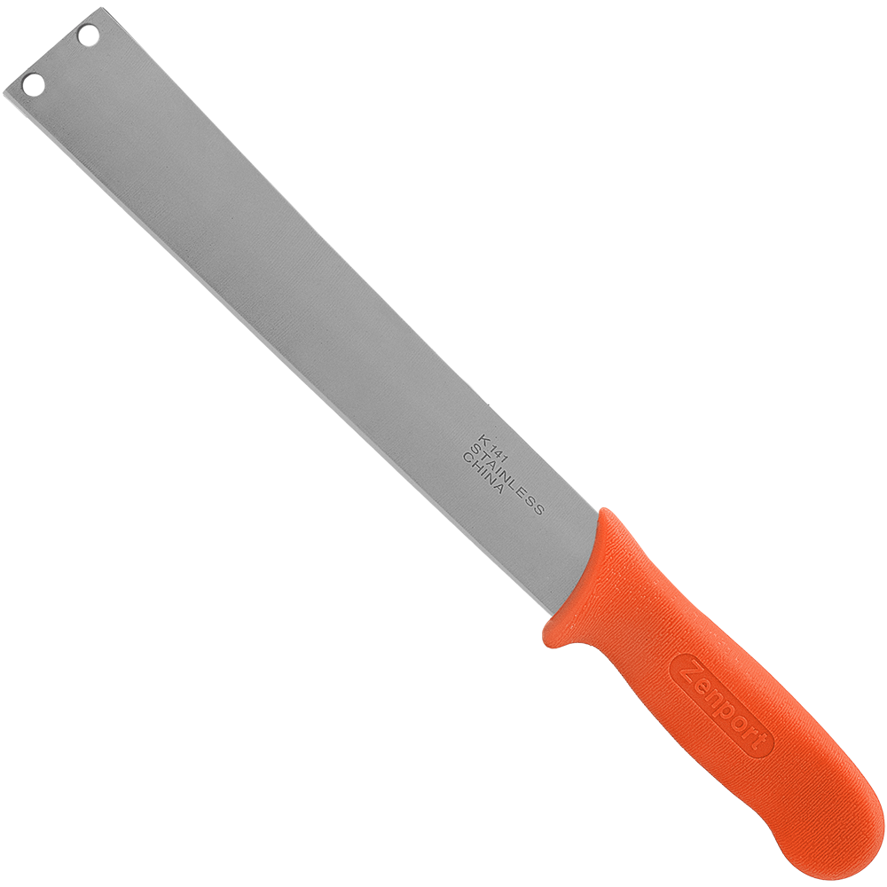 Zenport K141 Crop Harvest Knife for Beets, Onion, Corn, 11 Inch Stainless Steel Blade, Orange