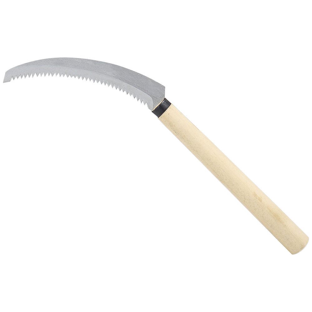 Cuchillo de cosecha Zenport K204, hoz desherbadora, hoja de acero inoxidable de 6,5 pulgadas, beige