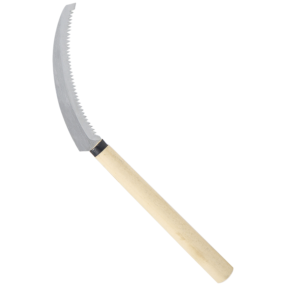 Cuchillo de cosecha Zenport K204, hoz desherbadora, hoja de acero inoxidable de 6,5 pulgadas, beige