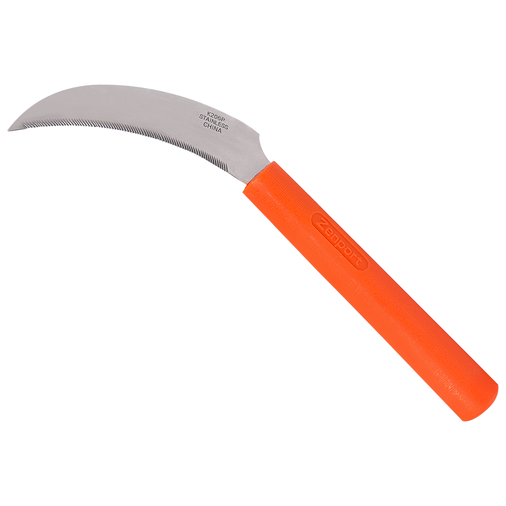 Hoz de acero inoxidable Zenport K206P, hoja de 4,3 pulgadas
