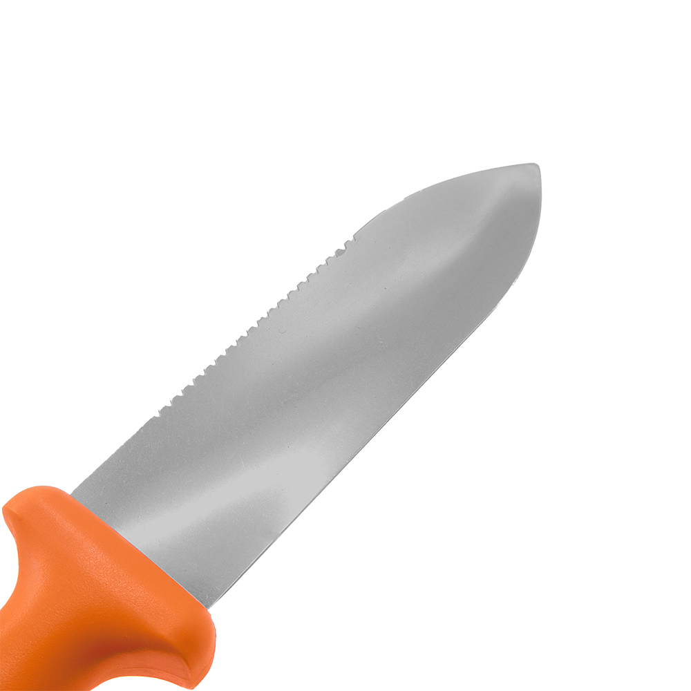 Zenport K245 ZenBori Soil Knife, Serrated, 6 Inch Stainless Steel Blades, Orange