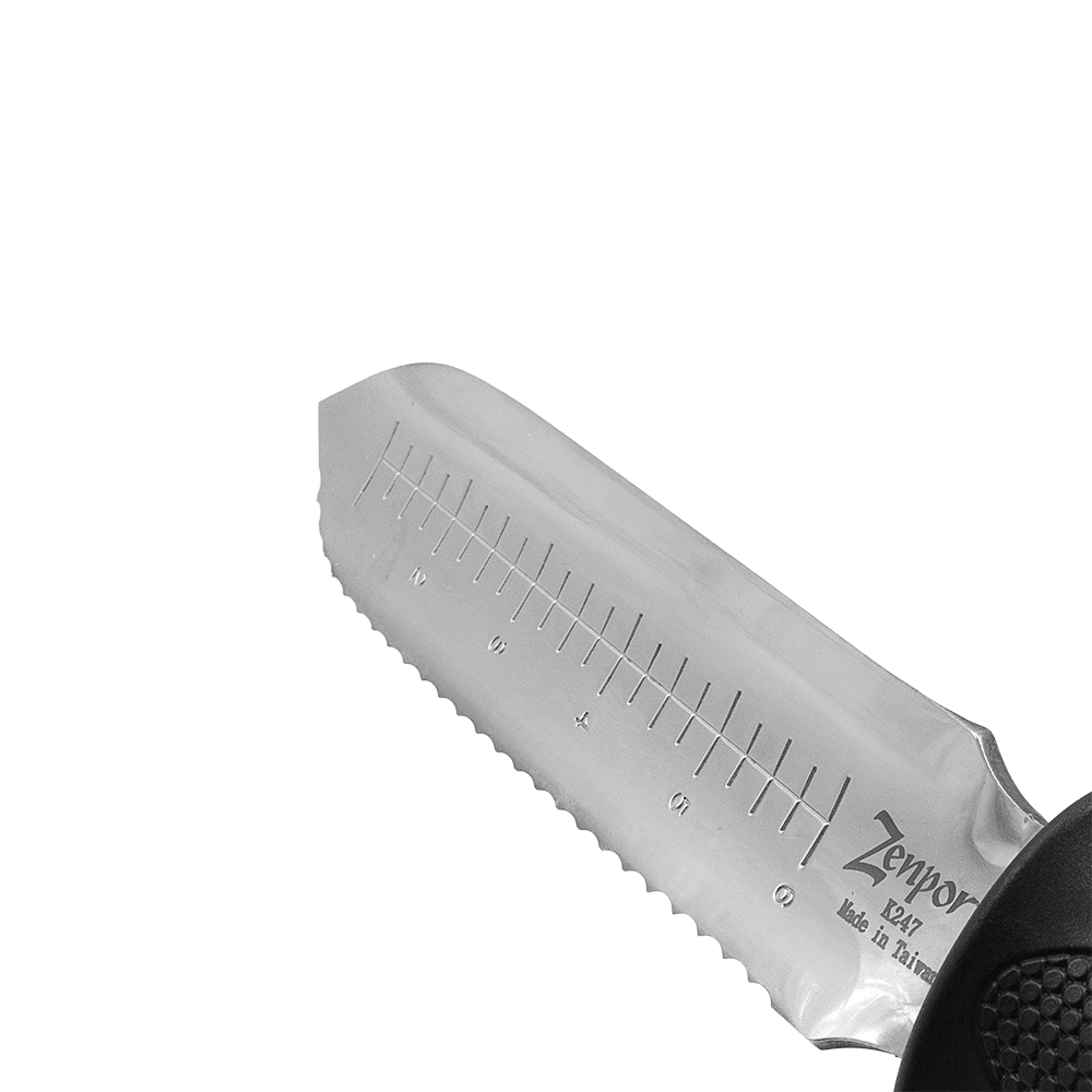 Zenport K247 ZenBori Soil Knife, Serrated, 6 Inch Stainless Steel Blades, Black