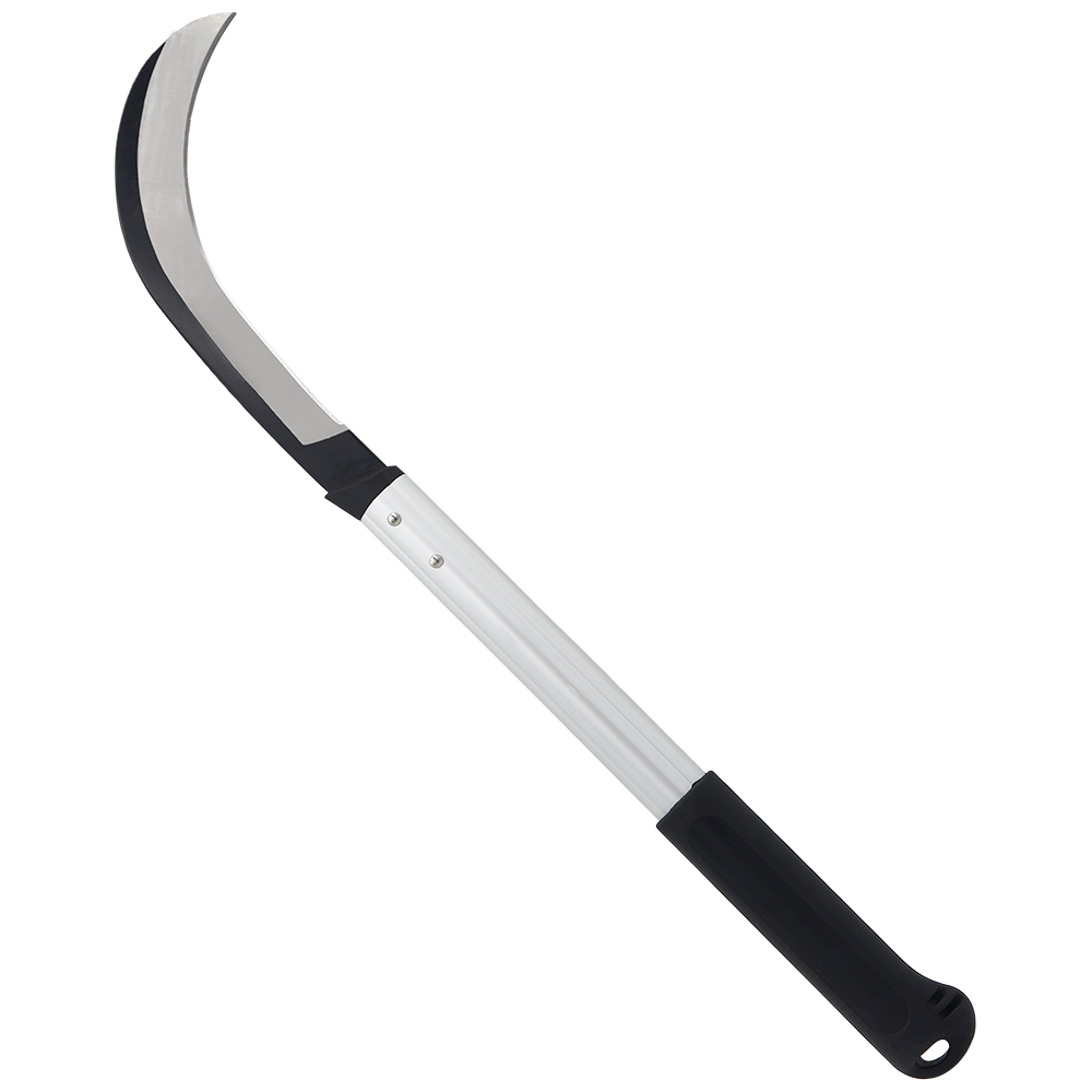 Hoz de cosecha Zenport K314 para zurdos, hoja de acero al carbono de 9 pulgadas, color negro