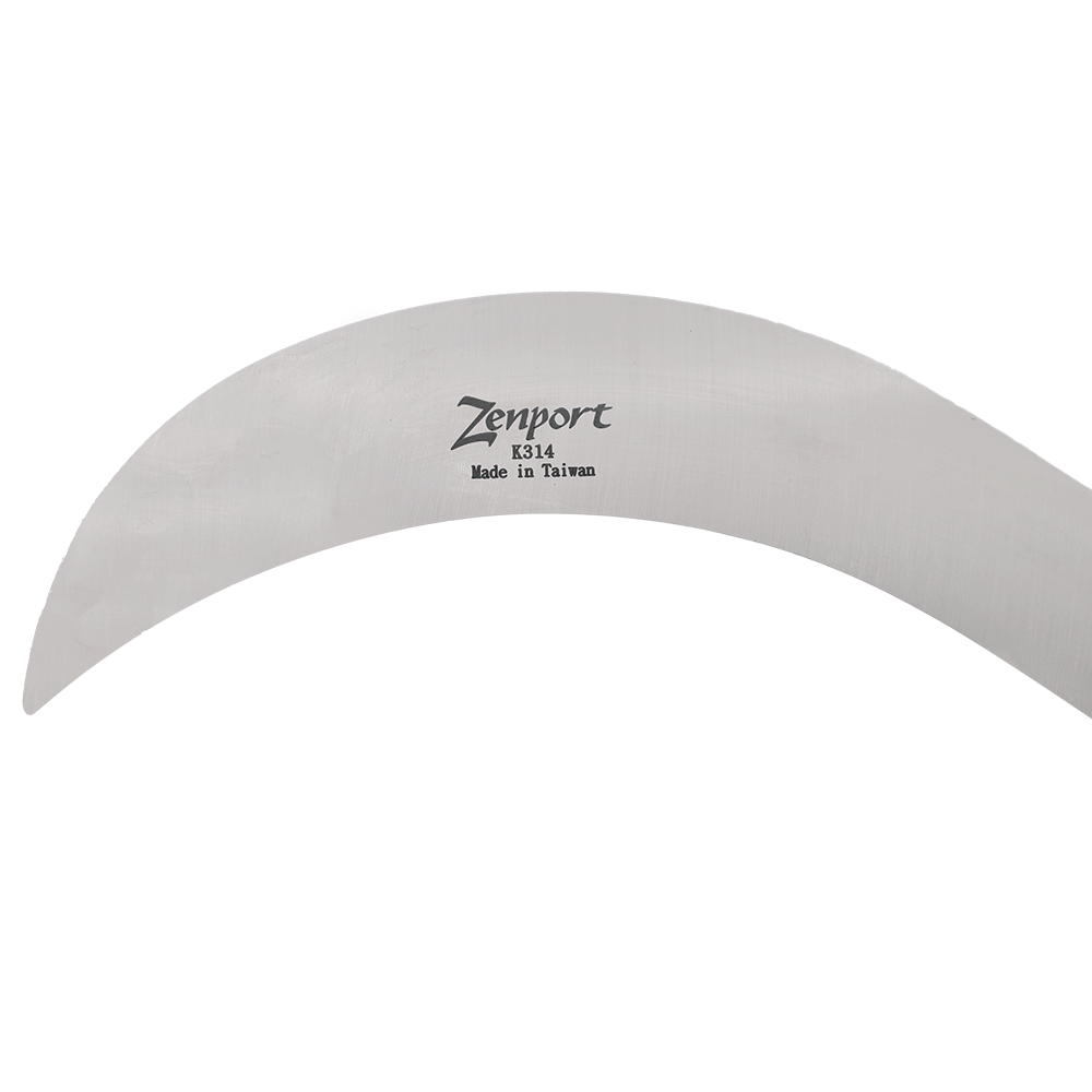 Zenport K314 Left-handed Harvest Sickle, 9 Inch Carbon Steel Blade, Black