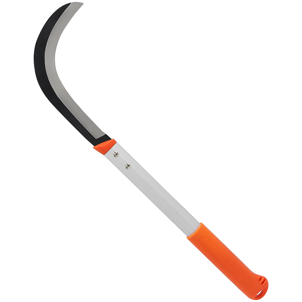 Hoz desbrozadora Zenport K315, mango de 36 cm, hoja de acero al carbono de 23 cm, color naranja