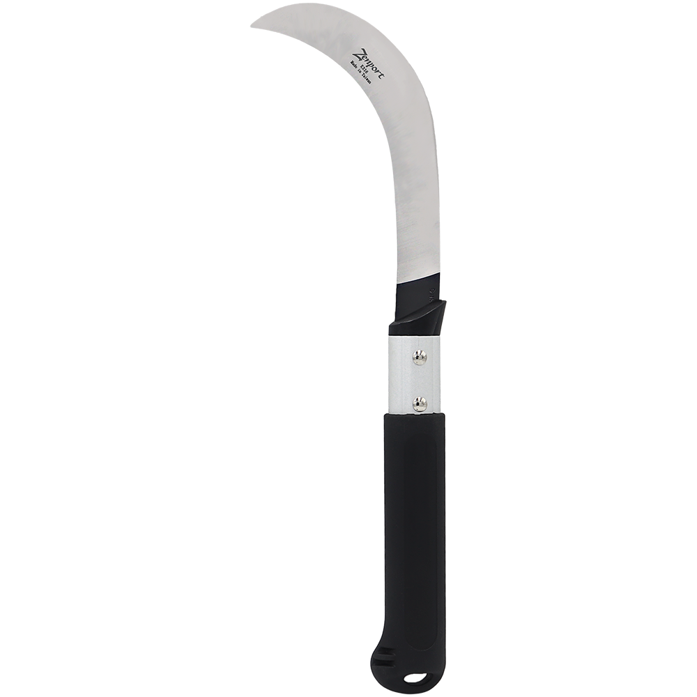Zenport K316 Harvest Sickle, 9 Inch Carbon Steel Blade, Black