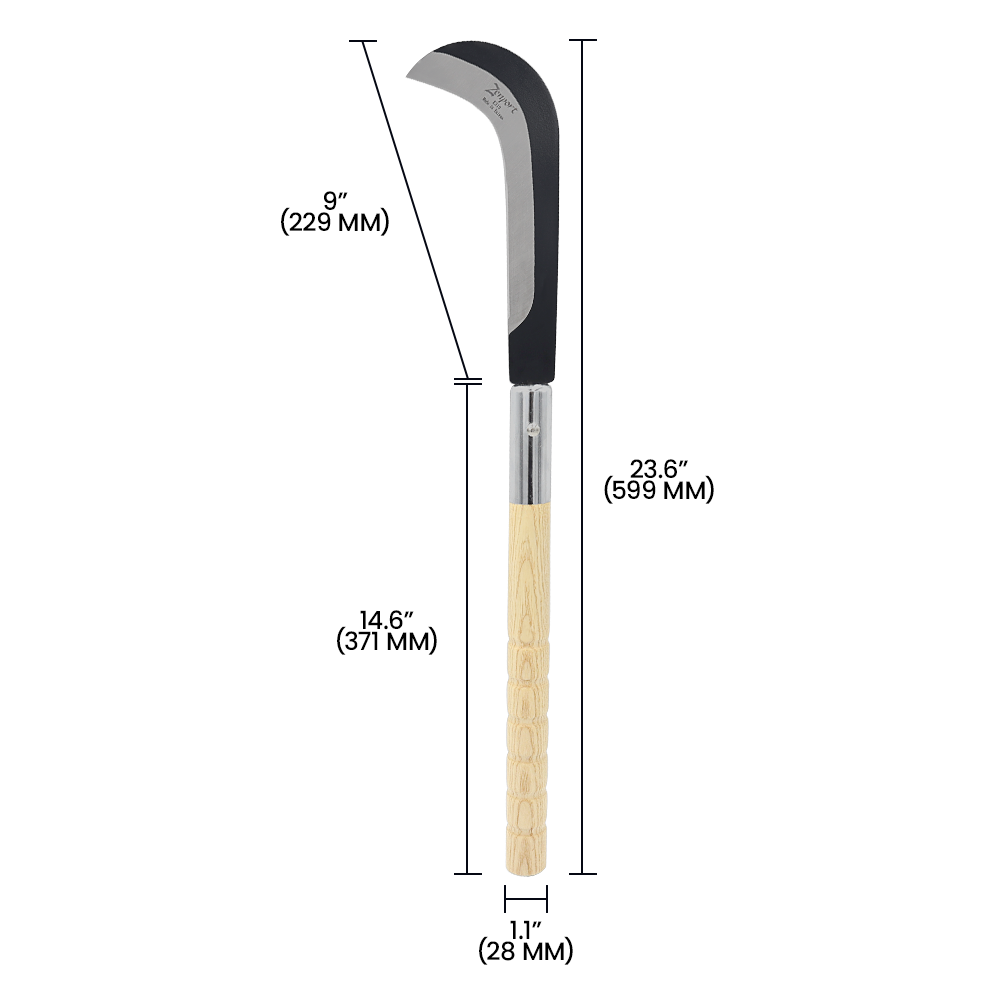 Zenport K319 59,5 cm (23,6 pulgadas) Hoz curva corta
