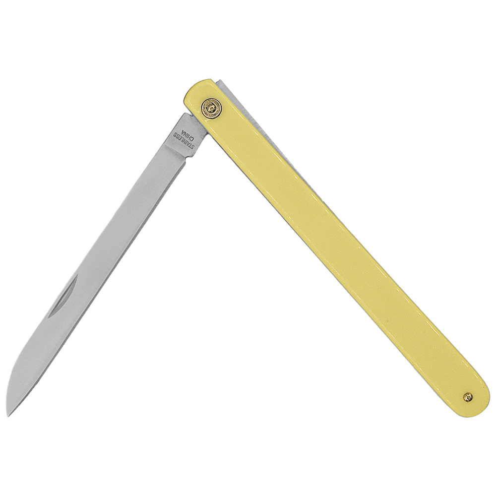 Zenport KC05 Fruit Sampling Knife with Carrying Case, 4.75 Inch Blade, Yellow