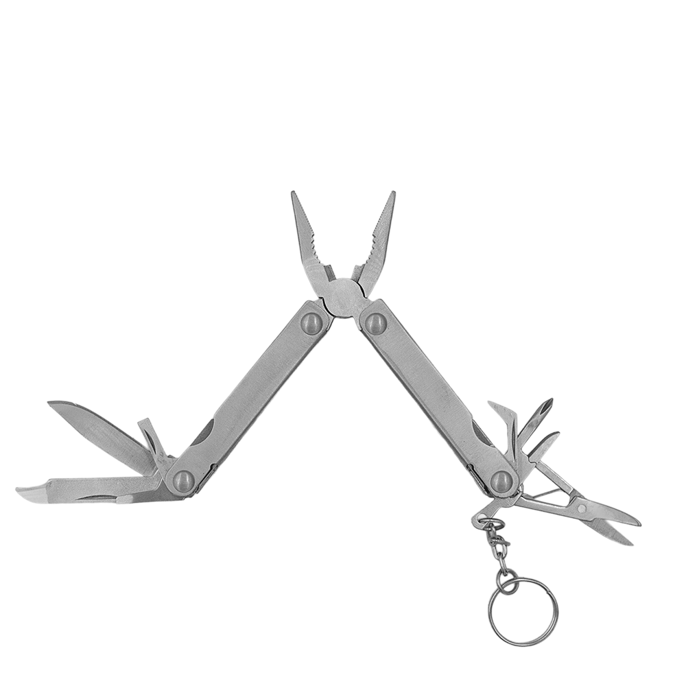Zenport MFT27 Mini 12-Function Multi-Tool w/ Case, Silver
