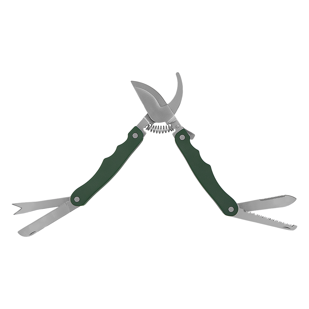 Zenport MFT45 7-in-1 Gardening Multi-Tool Pruner with Carrying Case, Green