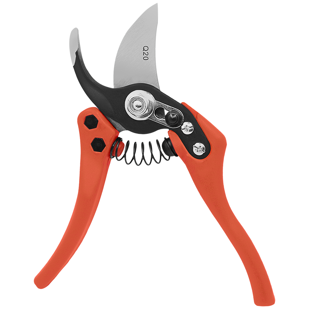 Zenport Q20 Euro-Pro Small Horticulture Pruner, Orange