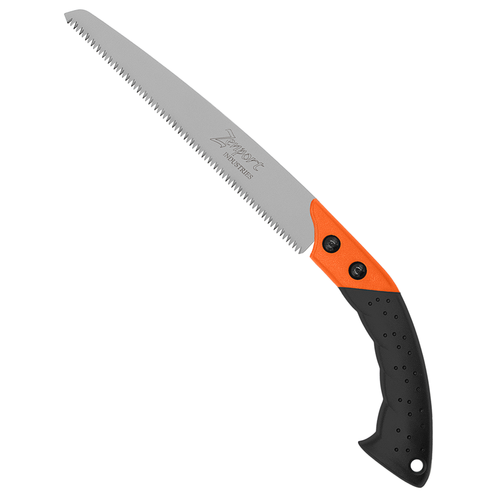 Zenport S250 Hand Pruning Saw with Sheath, 10 Inch High Carbon Steel Blade, Black