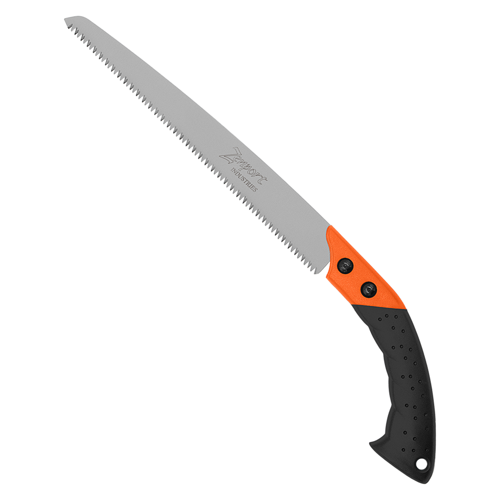 Zenport S300 Saw with Sheath, 12-Inch Straight Blade, 12 Inch High Carbon Steel Blade, Black