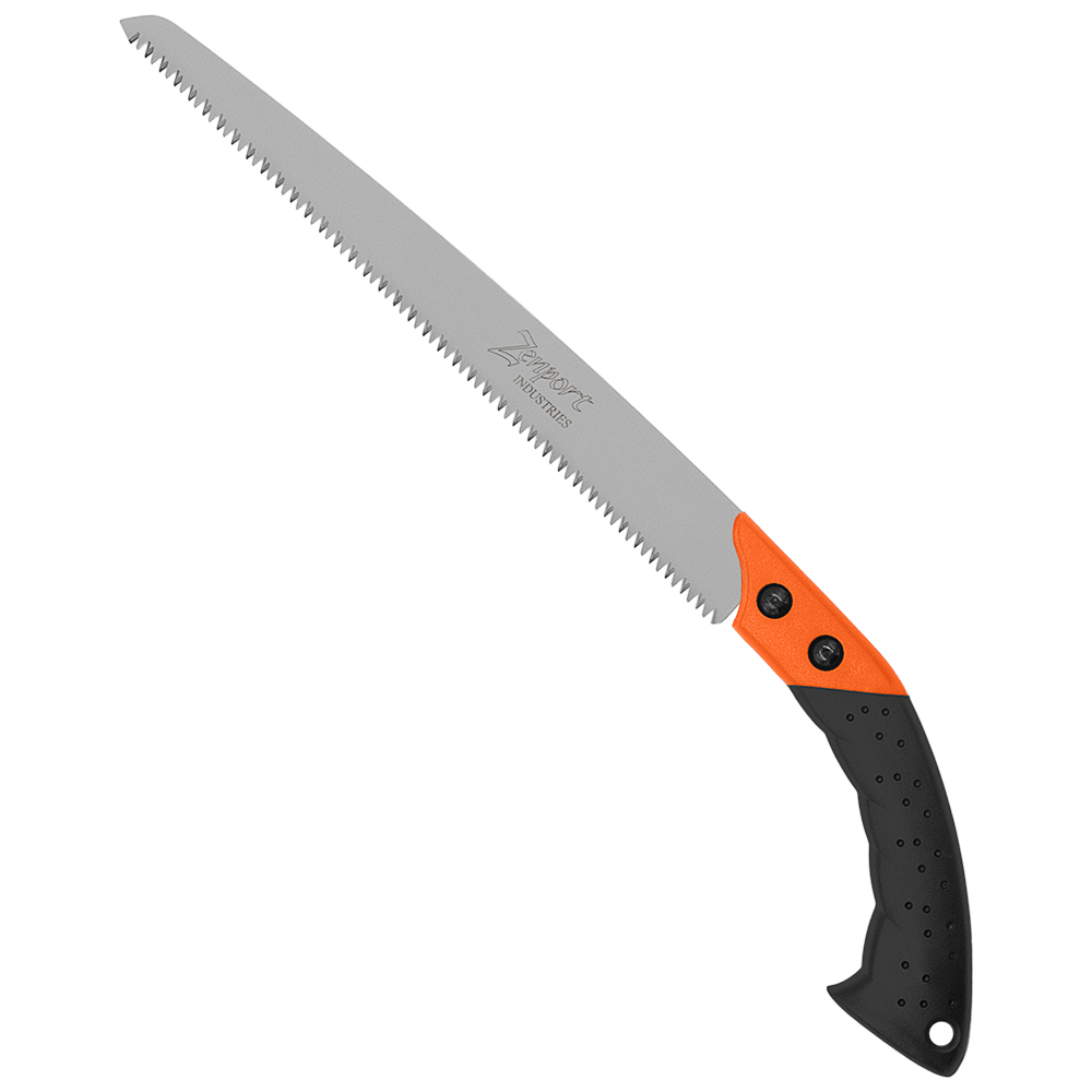 Zenport S330 Straight Pruning Saw with Sheath, 13 Inch High Carbon Steel Blade, Black
