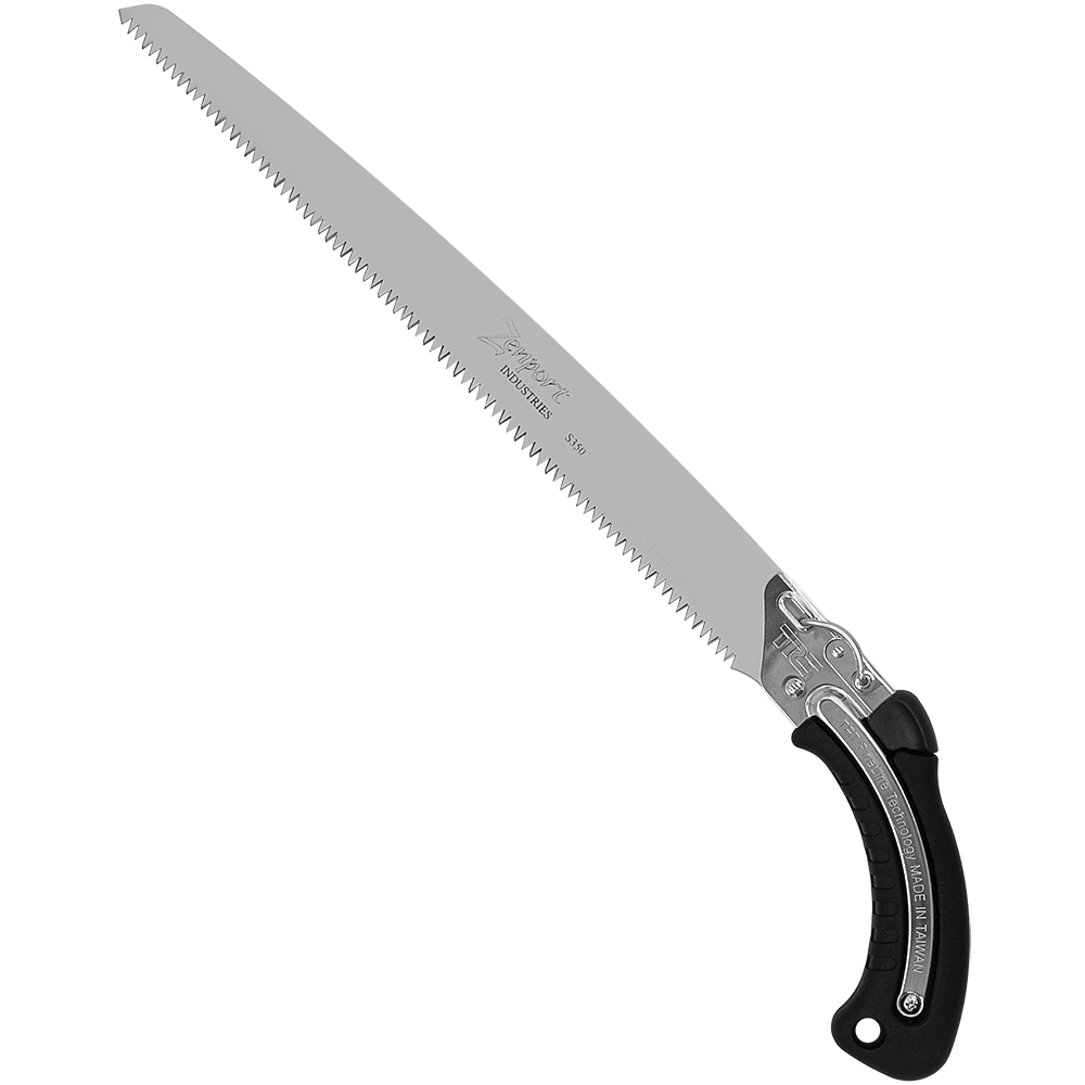 Zenport S350 Hand Saw w/ Replaceable, 13.8 Inch High Carbon Steel Blade, Black