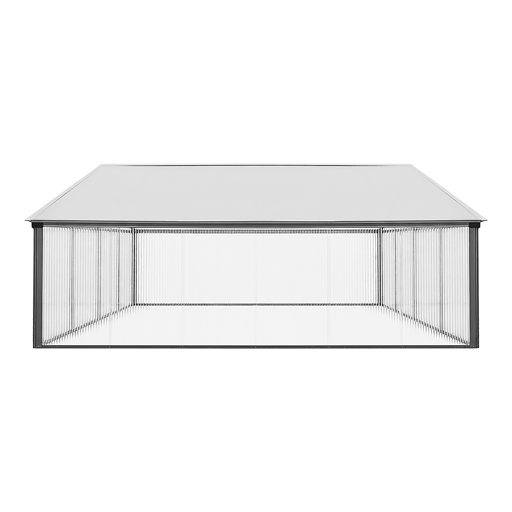 Zenport SH7005-2-ZD Double-Wide Folding Aluminum Cold Frame Greenhouse