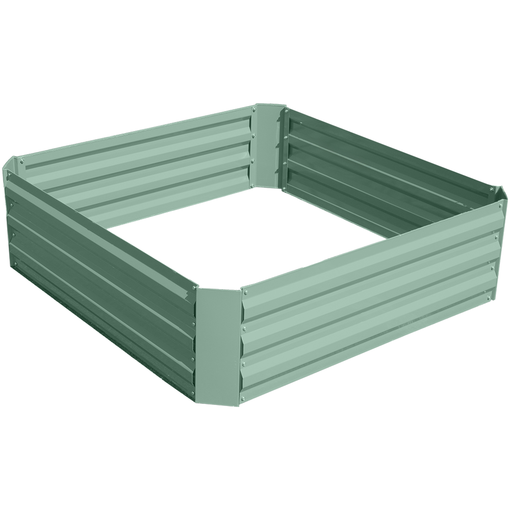 Zenport WS1003 Raised Garden Bed Kit, Green (39.4"x39.4"x11.8"), Green