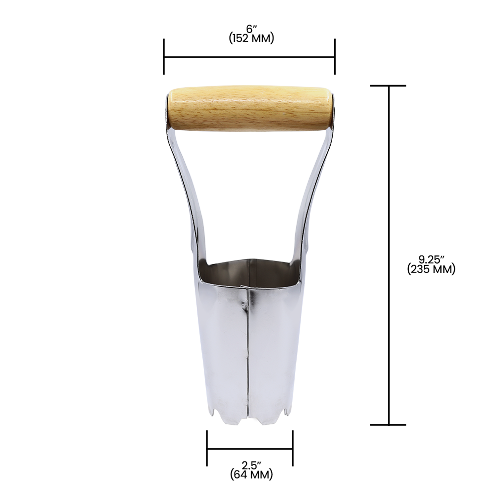 Zenport ZL120 Bulb Planter, Silver