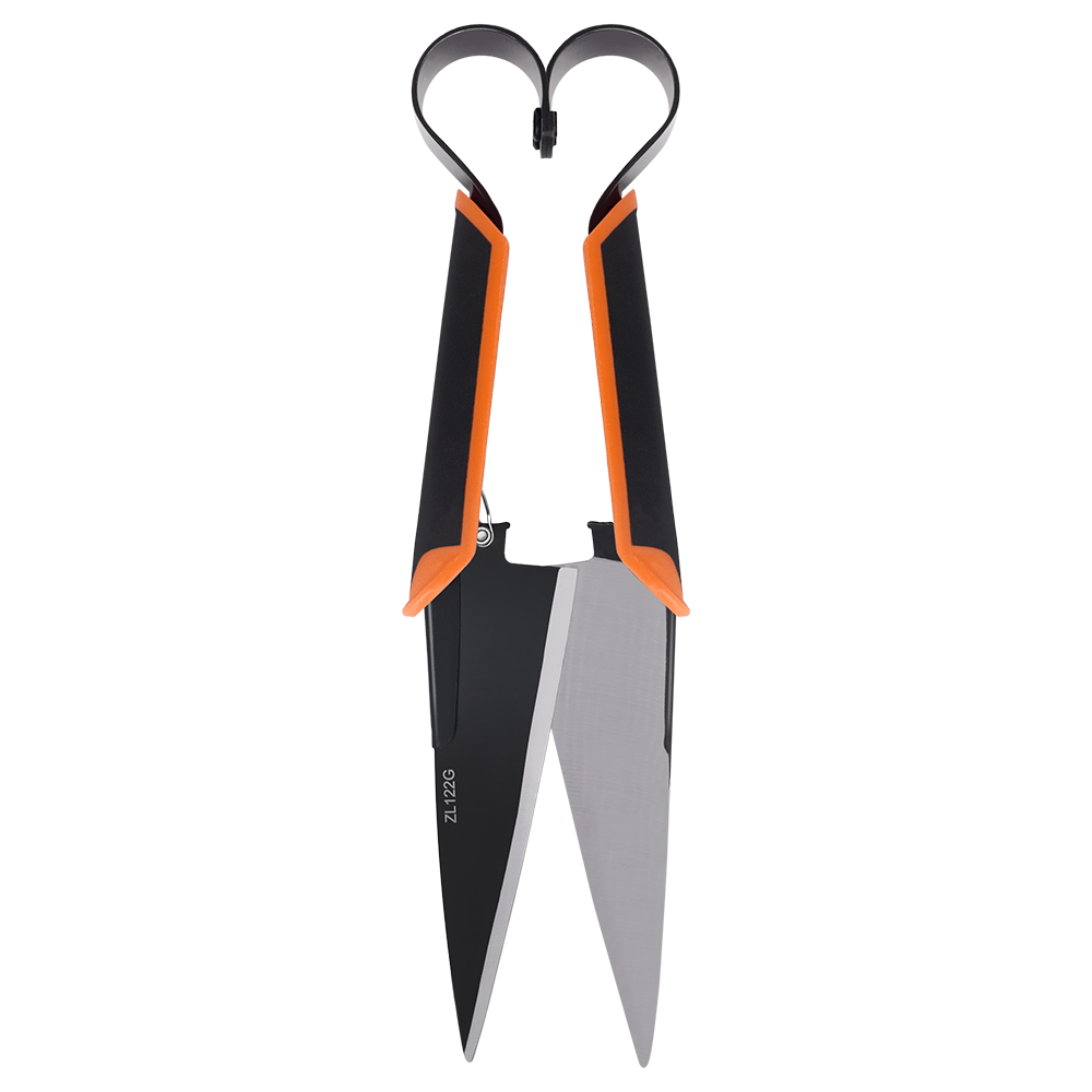 Zenport ZL122G Onion and Sheep Shear with Cushion Grip, 13-Inch, 6.5 Inch Carbon Steel Blades, Black/Orange