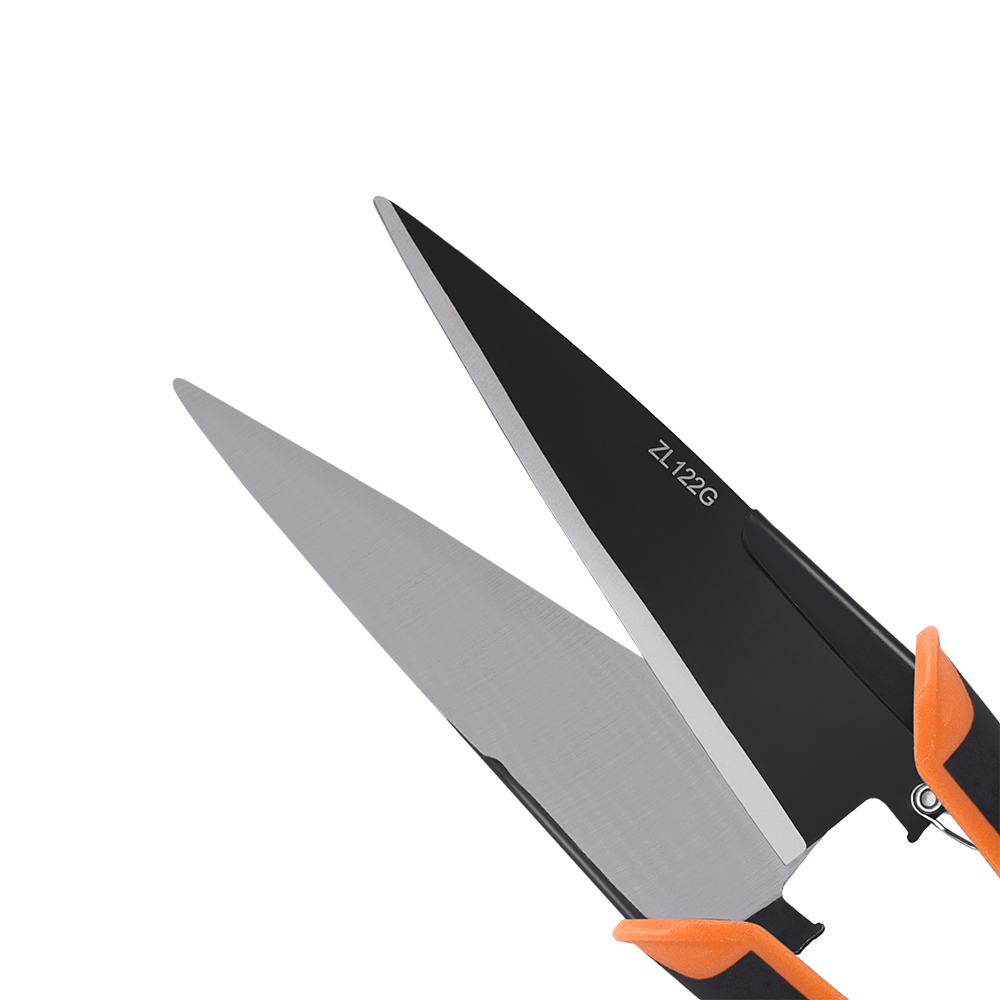 Zenport ZL122G Onion and Sheep Shear with Cushion Grip, 13-Inch, 6.5 Inch Carbon Steel Blades, Black/Orange