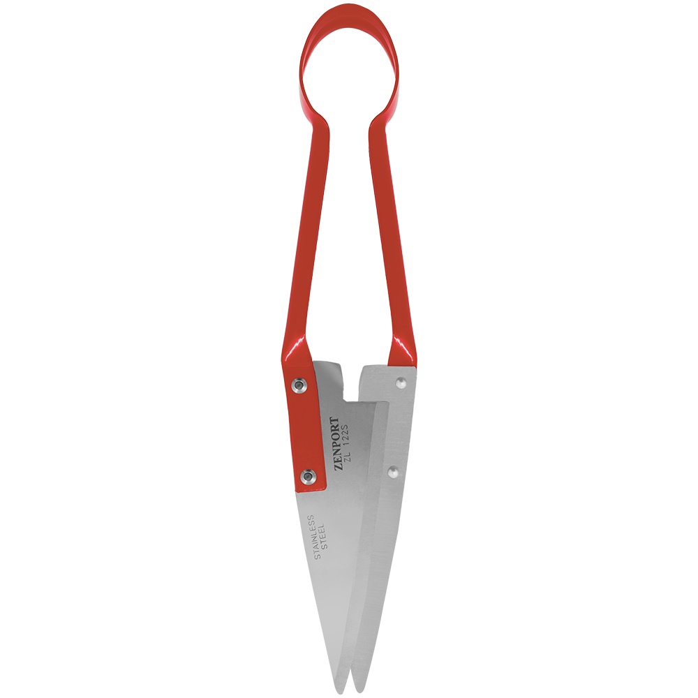 Zenport ZL122S Heavy Duty Onion and Sheep Shears, 5.5 Inch Stainless Steel Blades, Red
