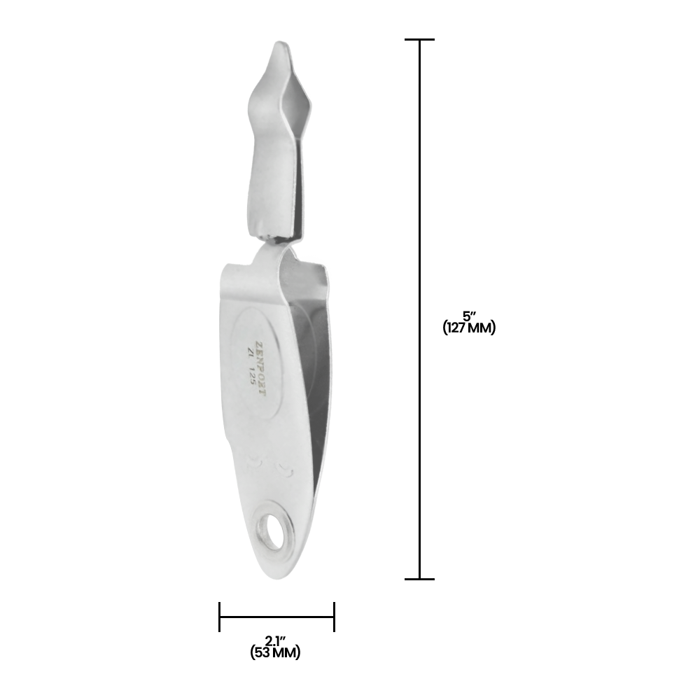 Herramienta peladora de hojas y espinas Zenport ZL125, plateada