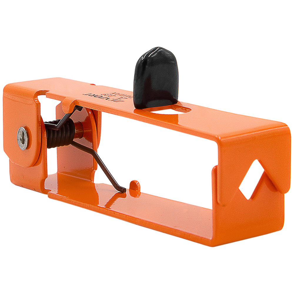 Desenvainadora de espinas y hojas Zenport ZL229 con reposamanos aislado, color naranja