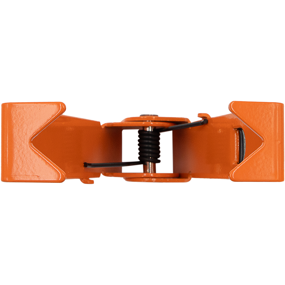 Desenvainadora de espinas y hojas Zenport ZL229 con reposamanos aislado, color naranja