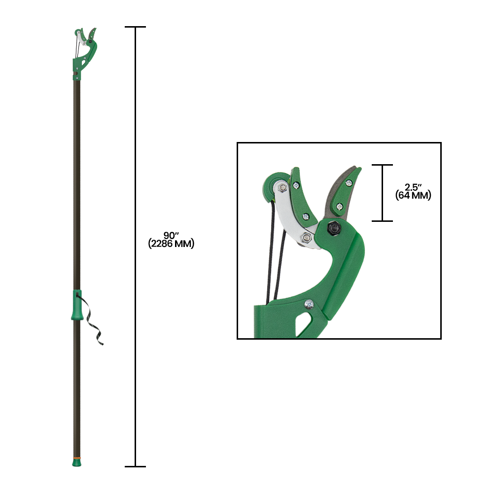 Zenport ZL632 Long Reach Cut-n-Hold Pruner, 90" Long